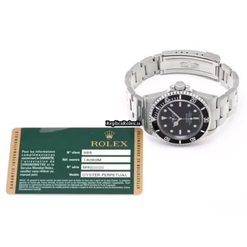 Beautiful Fake Rolex Submariner 14060m Caliber 3130 Automatic Movement 40mm Steel Case Watch - Image 5