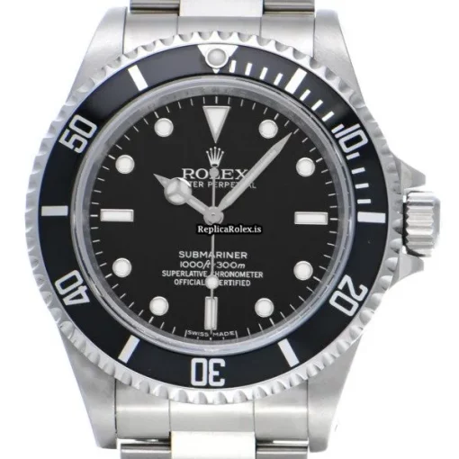 Beautiful Fake Rolex Submariner 14060m Caliber 3130 Automatic Movement 40mm Steel Case Watch - Image 6
