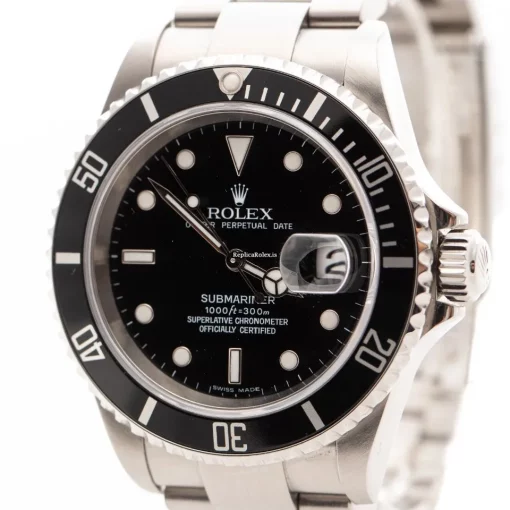 Swiss Replica Rolex Submariner Date 16610 Caliber 3135 Automatic Movement 40mm Steel Case Mens/unisex Watch