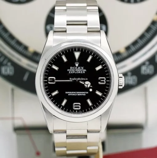 Great Replica Rolex Explorer 14270 Caliber 3000 Automatic Movement 36x43mm Steel Case Mens/unisex Watch - Image 2