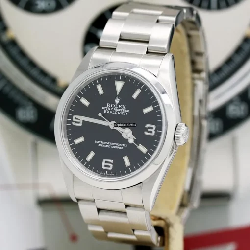 Great Replica Rolex Explorer 14270 Caliber 3000 Automatic Movement 36x43mm Steel Case Mens/unisex Watch - Image 9