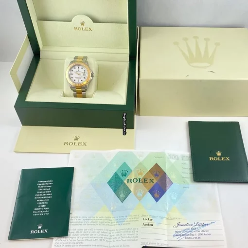 Defect Copy Rolex Yacht-master 40 16623 Caliber 3135 Automatic Movement 40mm Gold/steel Case Mens/unisex Watch - Image 6