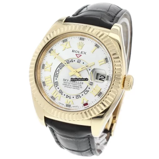 Epic Replica Rolex Sky-dweller 326138 Automatic Movement 42mm Yellow Gold Case Mens/unisex Watch
