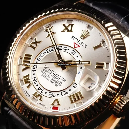 Epic Replica Rolex Sky-dweller 326138 Automatic Movement 42mm Yellow Gold Case Mens/unisex Watch - Image 12