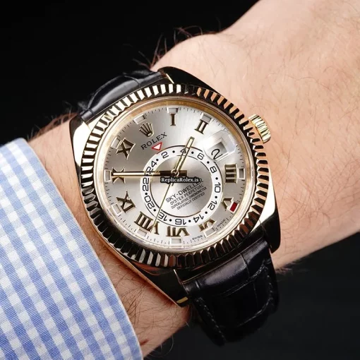 Epic Replica Rolex Sky-dweller 326138 Automatic Movement 42mm Yellow Gold Case Mens/unisex Watch - Image 13