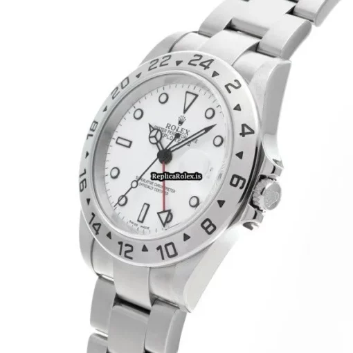 Fine Replica Rolex Explorer II 16570 Caliber 3185 Automatic Movement 40mm Steel Case Watch - Image 2