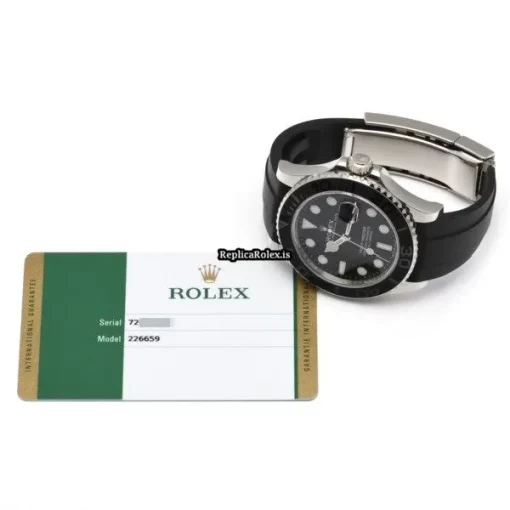 Swiss Fake Rolex Yacht-master 42 226659 Caliber 3235 Automatic Movement 42mm White Gold Case Watch - Image 5