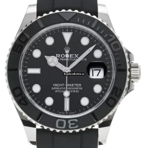 Swiss Fake Rolex Yacht-master 42 226659 Caliber 3235 Automatic Movement 42mm White Gold Case Watch - Image 6