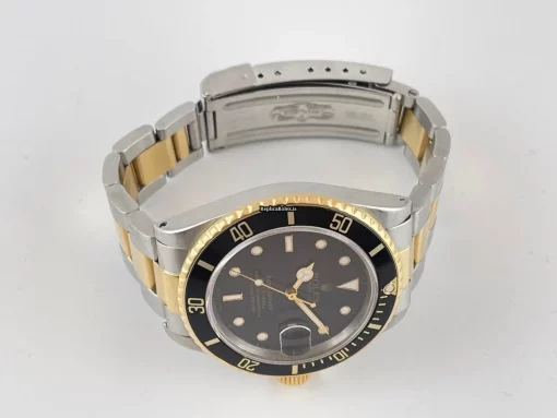Wonderful Replica Rolex Submariner Date 16803 Caliber 3035 Automatic Movement 40mm Gold/steel Case Mens/unisex Watch - Image 5