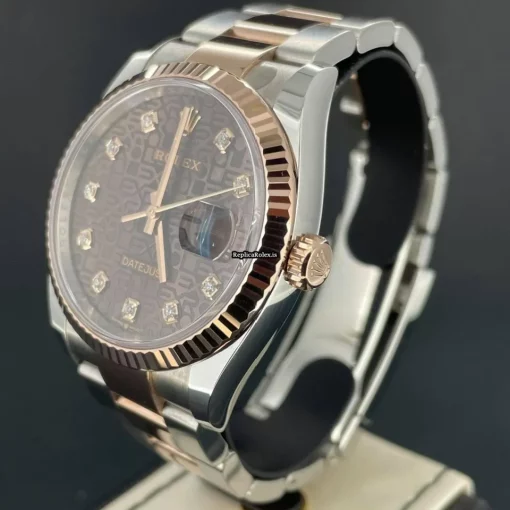 Durable Fake Rolex Datejust 126231 Caliber 3235 Automatic Movement 36x44mm Gold/steel Case Mens/unisex Watch - Image 3
