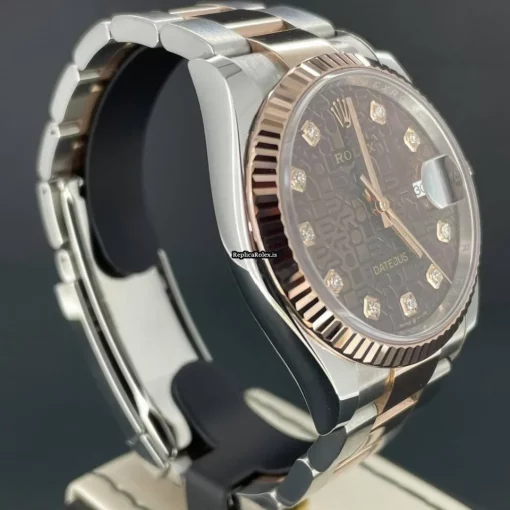 Durable Fake Rolex Datejust 126231 Caliber 3235 Automatic Movement 36x44mm Gold/steel Case Mens/unisex Watch - Image 5