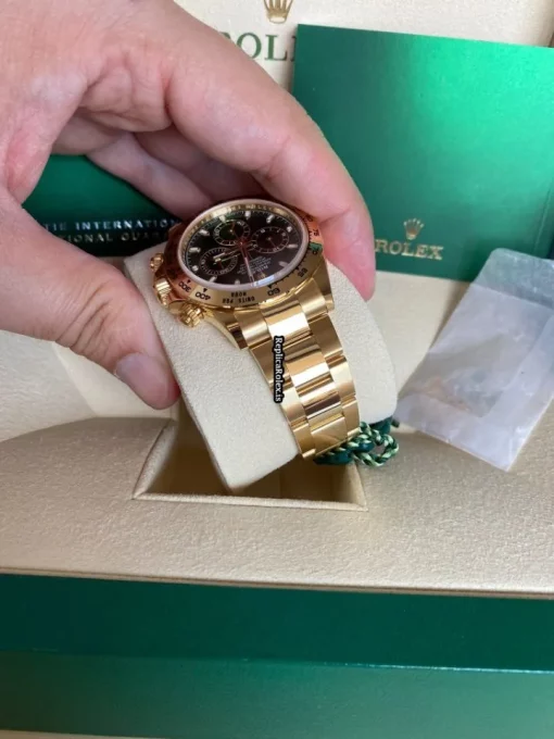 Ideal Fake Rolex Daytona 116508 Caliber 4130 Automatic Movement 40mm Yellow Gold Case Mens/unisex Watch - Image 3