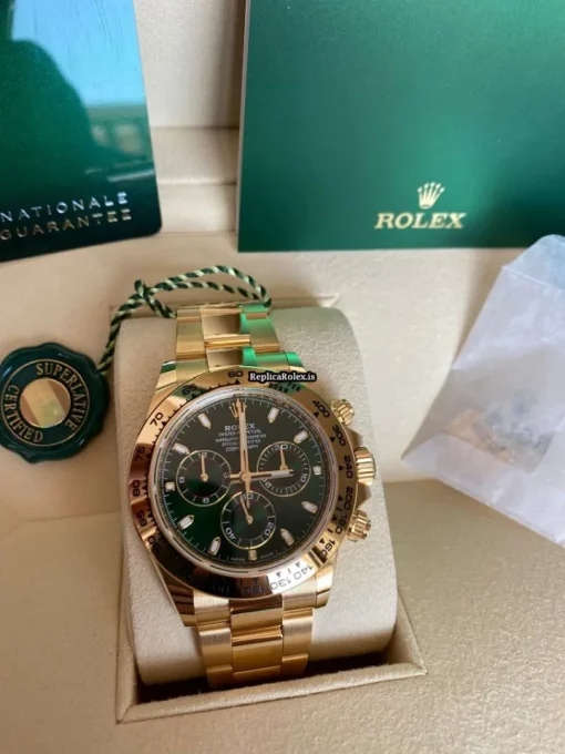 Ideal Fake Rolex Daytona 116508 Caliber 4130 Automatic Movement 40mm Yellow Gold Case Mens/unisex Watch - Image 5