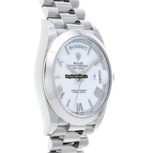 Mind-boggling Replica Rolex Day-date 40 228206 Caliber 3255 Automatic Movement 40mm Platinum Case Watch - Image 3