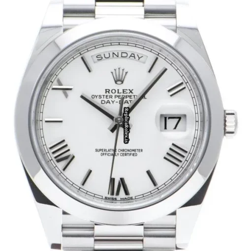 Mind-boggling Replica Rolex Day-date 40 228206 Caliber 3255 Automatic Movement 40mm Platinum Case Watch - Image 6