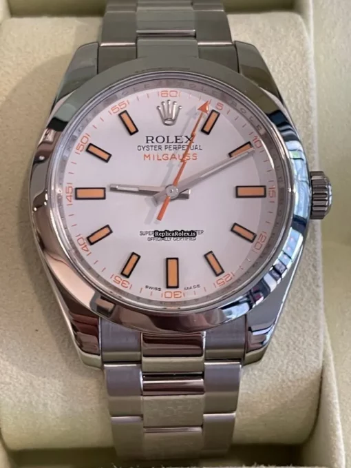 Well Made Replica Rolex Milgauss 116400 Caliber 3131 Automatic Movement 40mm Steel Case Mens/unisex Watch - Image 2