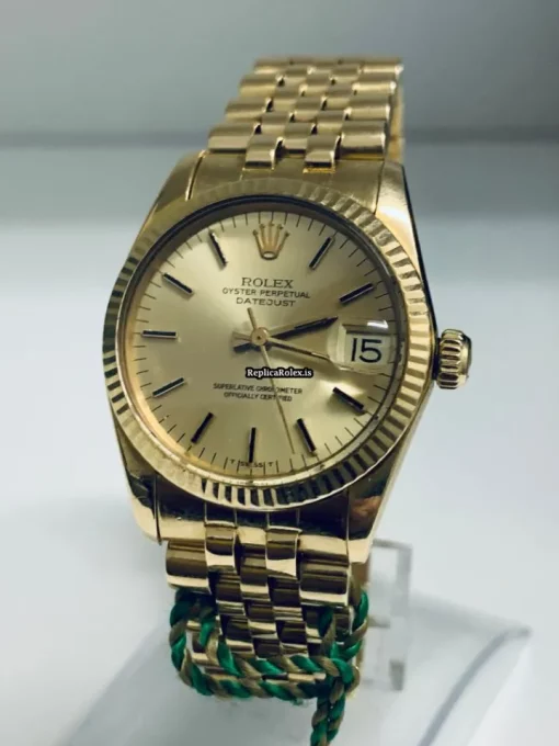 Pleasing Replica Rolex Datejust 6827 Automatic Movement 31mm Yellow Gold Case Womens Watch - Image 2