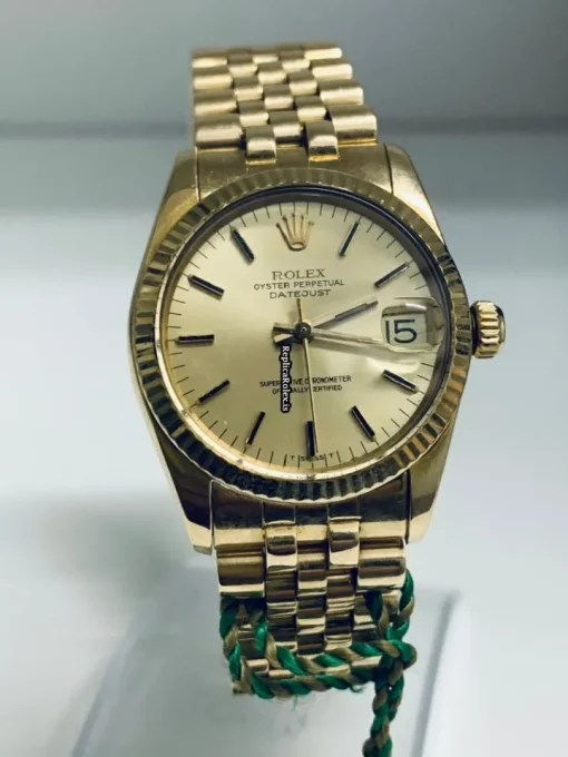 Pleasing Replica Rolex Datejust 6827 Automatic Movement 31mm Yellow Gold Case Womens Watch - Image 3