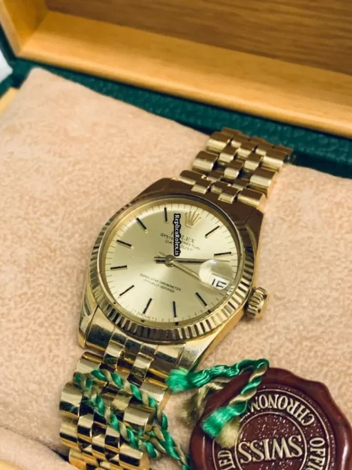 Pleasing Replica Rolex Datejust 6827 Automatic Movement 31mm Yellow Gold Case Womens Watch - Image 8
