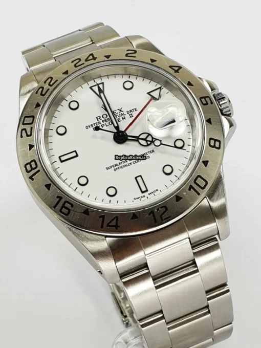 Nice Replica Rolex Explorer II 16570 Caliber 3185 Automatic Movement 40mm Steel Case Mens/unisex Watch
