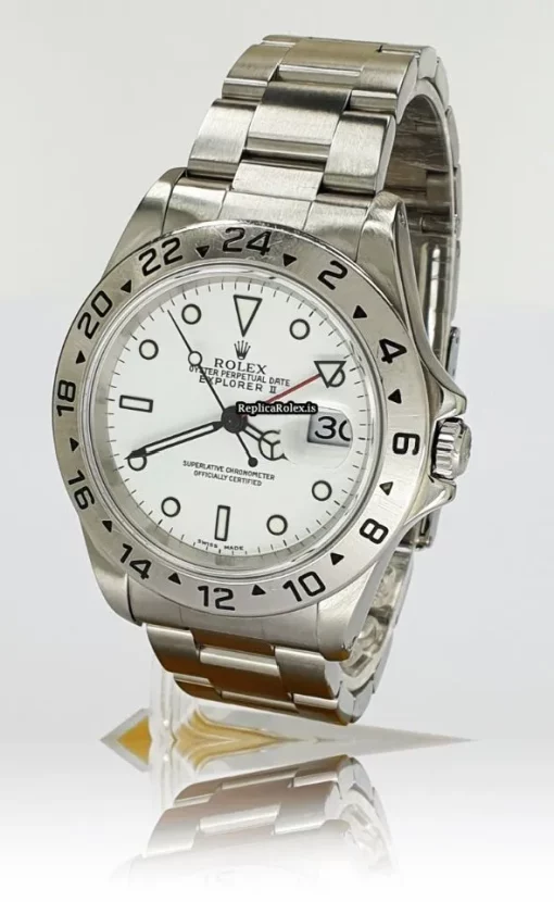 Nice Replica Rolex Explorer II 16570 Caliber 3185 Automatic Movement 40mm Steel Case Mens/unisex Watch - Image 3