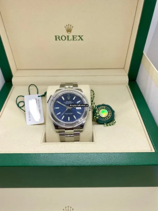 Mind-boggling Fakes Rolex Datejust 126300 Caliber 3235 Automatic Movement 41x48mm Steel Case Mens/unisex Watch - Image 9