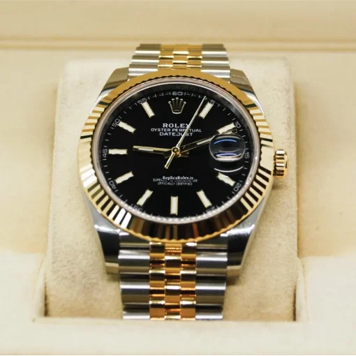 Distinctive Clone Rolex Datejust 126333 Caliber 3235 Automatic Movement 41mm Gold/steel Case Mens/unisex Watch - Image 13
