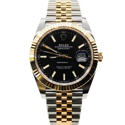 Distinctive Clone Rolex Datejust 126333 Caliber 3235 Automatic Movement 41mm Gold/steel Case Mens/unisex Watch - Image 2