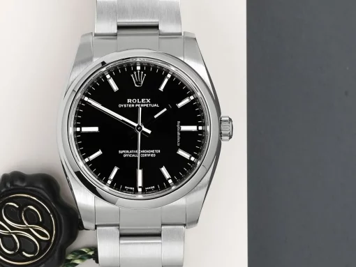 Affordable Replicas Rolex Oyster Perpetual 34 114200 Automatic Movement 34mm Steel Case Watch - Image 5
