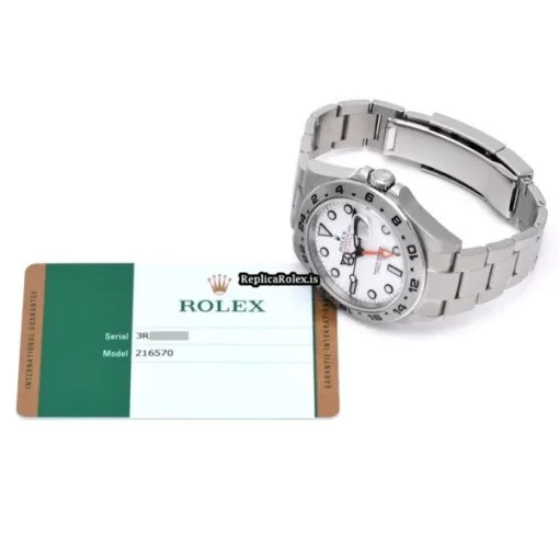 Well Made Clone Rolex Explorer II 216570 Caliber 3187 Automatic Movement 42mm Steel Case Watch - Image 5