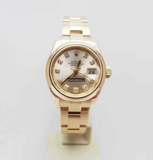 Incredible Replica Rolex Lady-datejust 179165 Automatic Movement 26mm Rose Gold Case Womens Watch