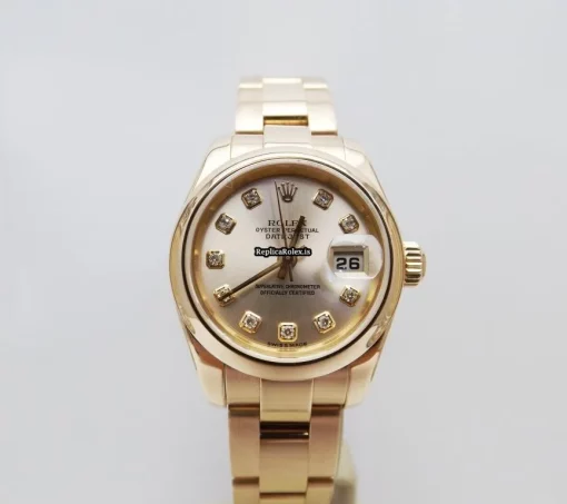 Incredible Replica Rolex Lady-datejust 179165 Automatic Movement 26mm Rose Gold Case Womens Watch - Image 10