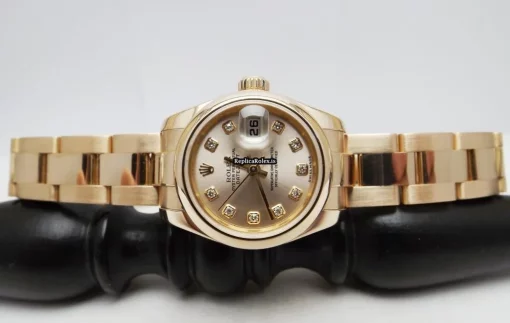 Incredible Replica Rolex Lady-datejust 179165 Automatic Movement 26mm Rose Gold Case Womens Watch - Image 12