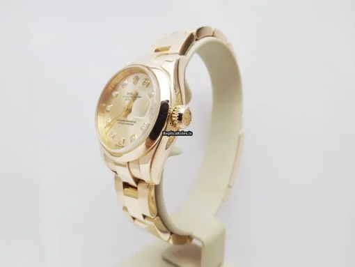 Incredible Replica Rolex Lady-datejust 179165 Automatic Movement 26mm Rose Gold Case Womens Watch - Image 3
