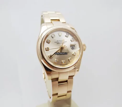 Incredible Replica Rolex Lady-datejust 179165 Automatic Movement 26mm Rose Gold Case Womens Watch - Image 9