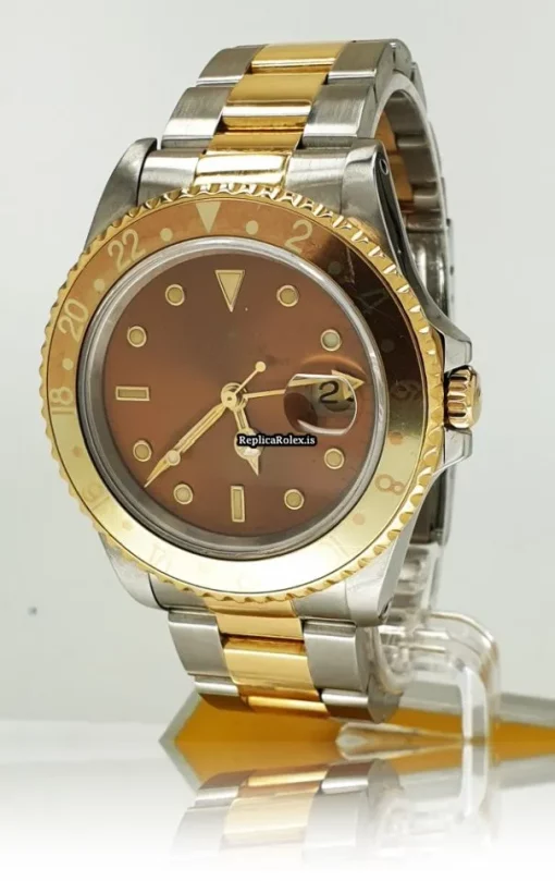 Wholesale Replica Rolex Gmt-master II 16713 Caliber 3185 Automatic Movement 40mm Gold/steel Case Mens/unisex Watch - Image 2