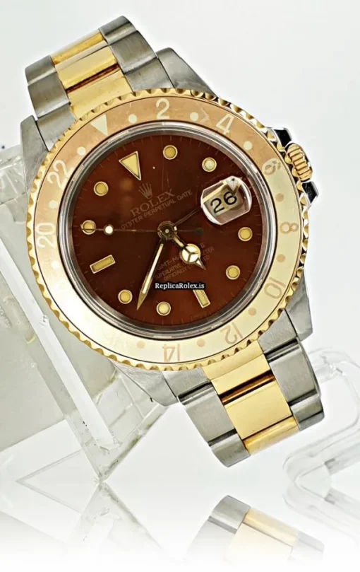 Wholesale Replica Rolex Gmt-master II 16713 Caliber 3185 Automatic Movement 40mm Gold/steel Case Mens/unisex Watch - Image 3