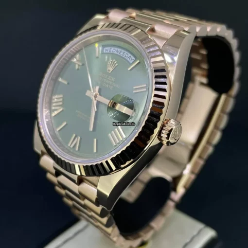 Aaa Replica Rolex Day-date 40 228235 Caliber 3255 Automatic Movement 40mm Rose Gold Case Mens/unisex Watch - Image 3