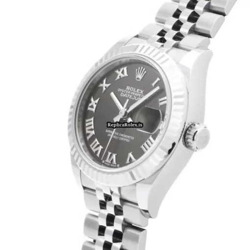 High-end Fake Rolex Lady-datejust 279174 Caliber 2236 Automatic Movement 28mm Steel Case Womens Watch - Image 2