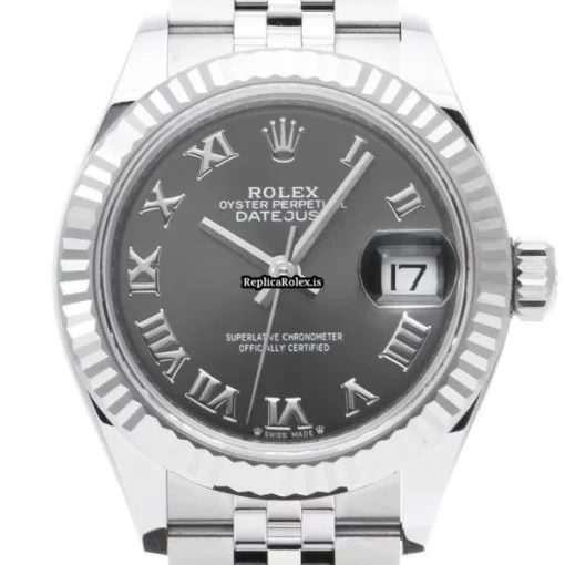 High-end Fake Rolex Lady-datejust 279174 Caliber 2236 Automatic Movement 28mm Steel Case Womens Watch - Image 6