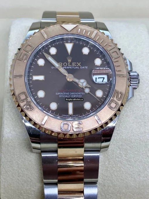 Cool Replica Rolex Yacht-master 37 268621 Caliber 2236 Automatic Movement 37mm Gold/steel Case Mens/unisex Watch - Image 4