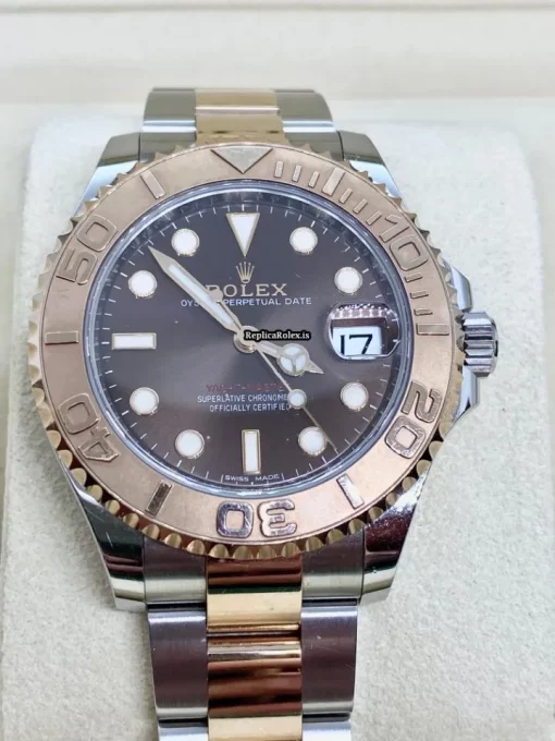 Cool Replica Rolex Yacht-master 37 268621 Caliber 2236 Automatic Movement 37mm Gold/steel Case Mens/unisex Watch - Image 7