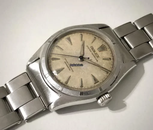 Ideal Replica Rolex Bubble Back 6107 Automatic Movement 34mm Steel Case Watch - Image 3
