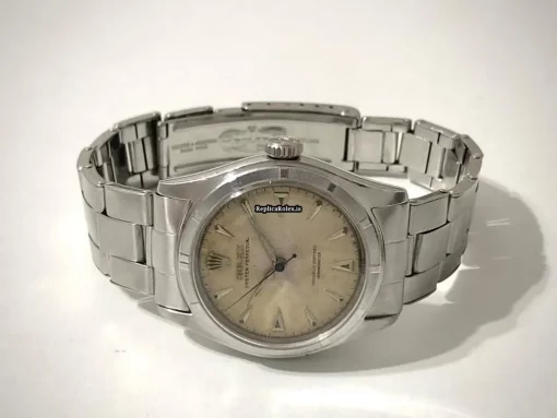 Ideal Replica Rolex Bubble Back 6107 Automatic Movement 34mm Steel Case Watch - Image 4
