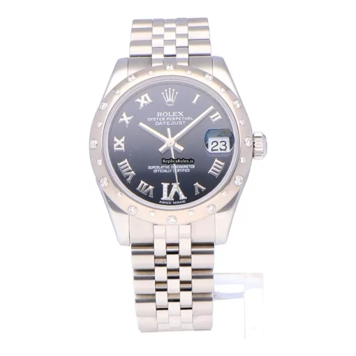 Good Copies Rolex Lady-datejust 178344 Caliber 2235 Automatic Movement 31mm Steel Case Womens Watch
