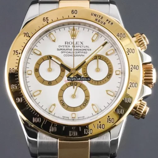 Marvellous Knockoff Rolex Daytona 116523 Caliber 4130 Automatic Movement 40mm Gold/steel Case Mens/unisex Watch
