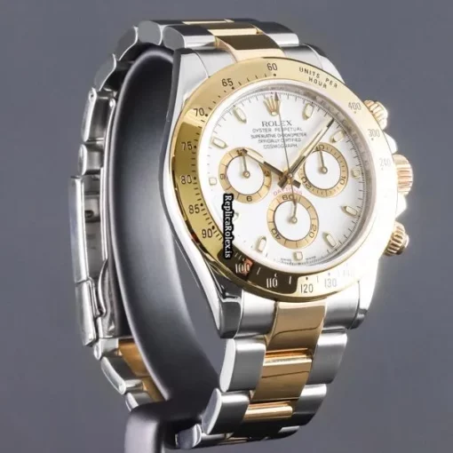 Marvellous Knockoff Rolex Daytona 116523 Caliber 4130 Automatic Movement 40mm Gold/steel Case Mens/unisex Watch - Image 4