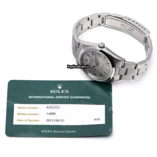 Perfect Clone Rolex Air King Precision 14000 Caliber 3000 Automatic Movement 34mm Steel Case Watch - Image 5