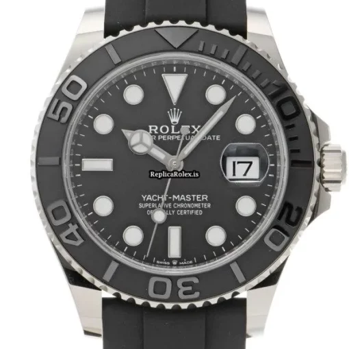 Fabulous Fakes Rolex Yacht-master 42 226659 Caliber 3235 Automatic Movement 42mm White Gold Case Watch - Image 6