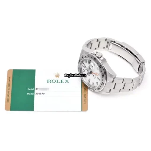 Lovely Replica Rolex Explorer II 216570 Caliber 3187 Automatic Movement 42mm Steel Case Watch - Image 5